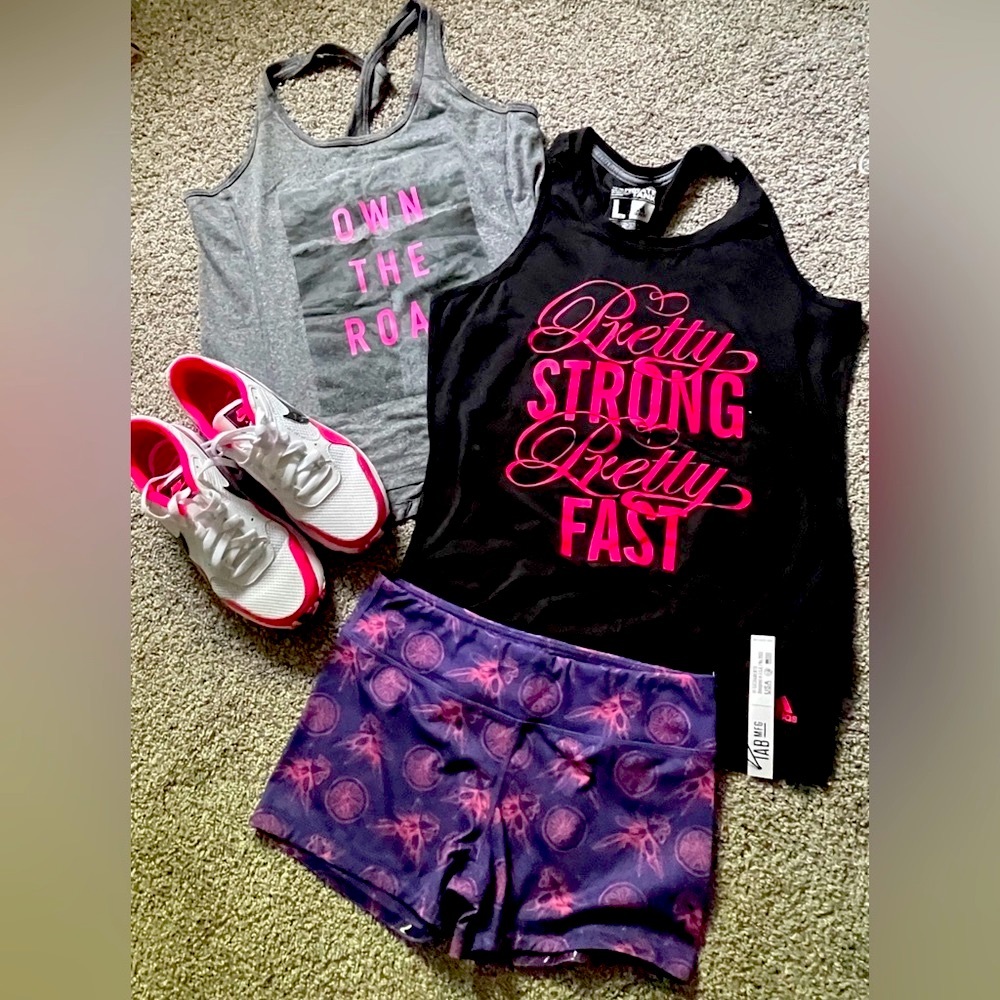 Adidas Pretty Strong Pretty Fast Athletic Tank Top Size Large